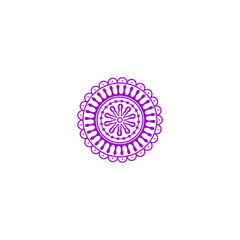 purple mandala element vector vector
