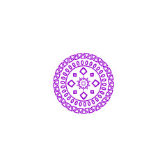 purple mandala element vector vector