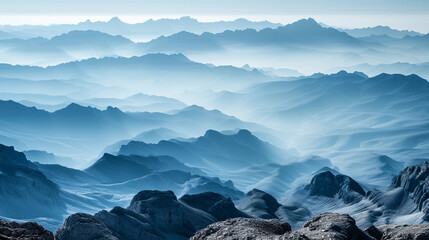 Fototapeta premium mountain landscape with clouds