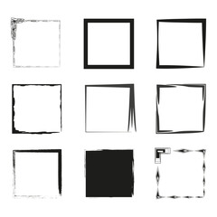 square template backgrounds. Vector illustration. EPS 10.