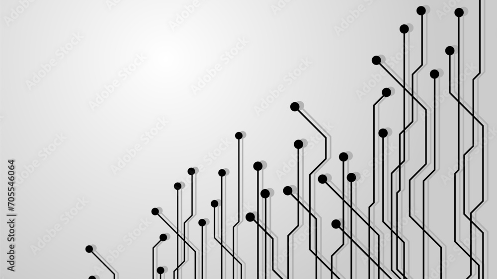 Poster hi-tech digital data abstract design