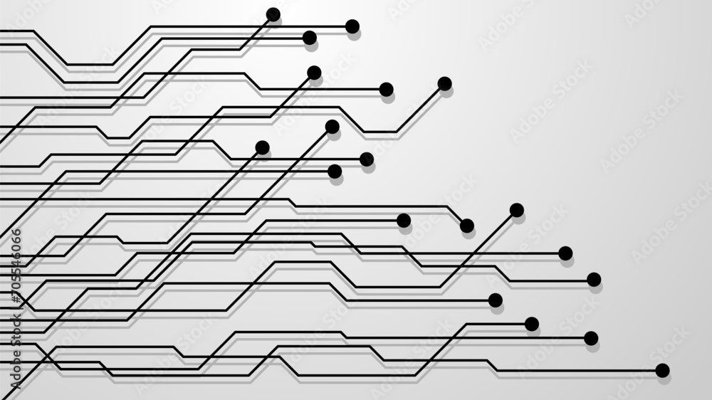 Poster hi-tech digital data abstract design