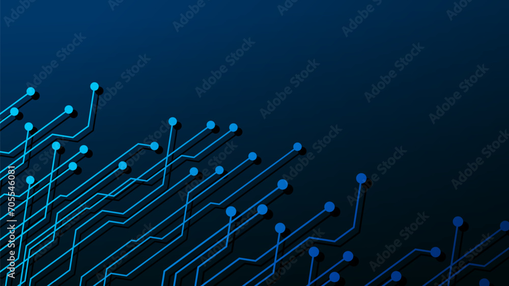 Poster hi-tech digital data abstract design