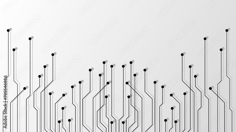 Poster hi-tech digital data abstract design