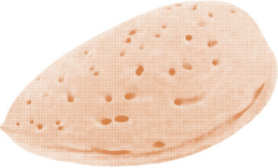 unpeeled almond, nut one, isolated on white background