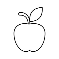 Apple icon vector. Fruits illustration sign. Vitamins symbol. Vegetarian logo. Food mark.