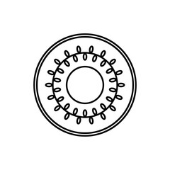 Kiwi icon vector. Fruits illustration sign. Vitamins symbol. Vegetarian logo. Food mark.