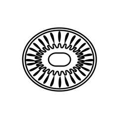 Kiwi icon vector. Fruits illustration sign. Vitamins symbol. Vegetarian logo. Food mark.