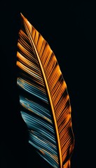 4K Colorful leaf AMOLED Wallpaper for Mobile Created with generative Ai	

