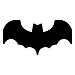 Bat solid glyph icon