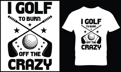 
Golf t-shirt design vector graphic.