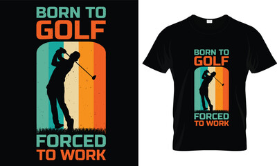 
Golf t-shirt design vector graphic.