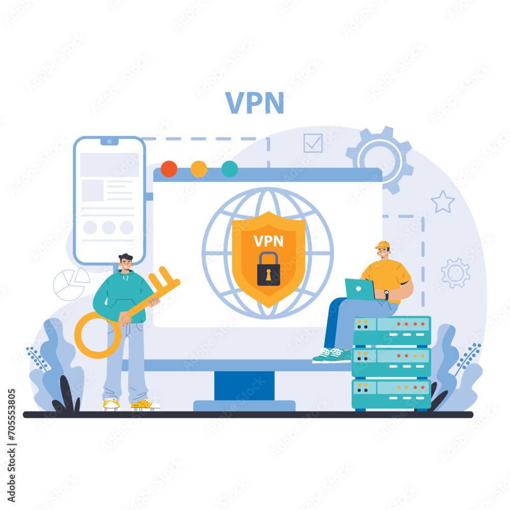 Poster wi-fi network. specialist setting up, developing and maintaining wireless fidelity equipment. secure