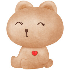 Bear in love of Valentine's Day