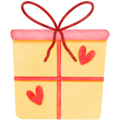 Gift box in Valentine's Day