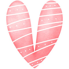Pink heart in Valentine's Day
