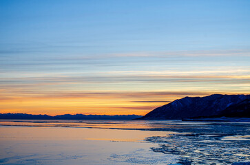 Fototapeta premium sunset at the beach