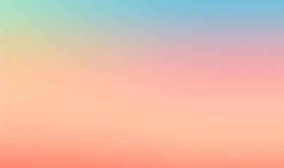 Blank workspace for creators and designers. Iridescent faded gradient. Template, working area. Brochure. Inlay. Spectrum. Blurred tonal transition. Color graduation. Pastel background. Salmon, peach