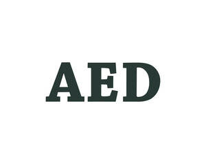 AED LOGO DESIGN VECTOR TEMPLATE