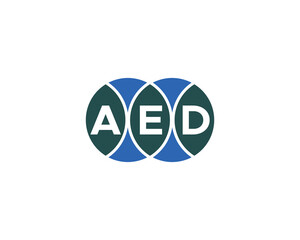 AED LOGO DESIGN VECTOR TEMPLATE