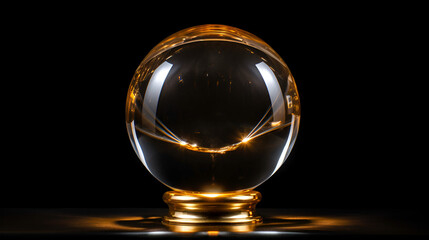 A sphere of glass with the cosmos inside of it,Intergalactic, Transcendent, Cosmic Vision, Starry Sphere, 