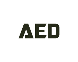 AED LOGO DESIGN VECTOR TEMPLATE
