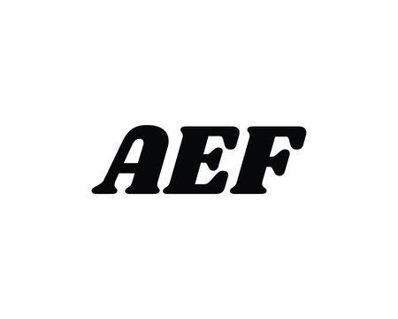 AEF LOGO DESIGN VECTOR TEMPLATE