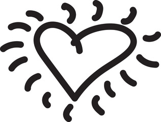 heart doodle, love symbol, background, illustration, valentine, valentines, drawing, scribble, outline