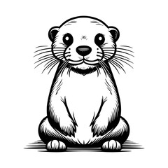 Vector Illustration Otter