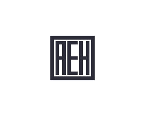 Fototapeta premium AEH LOGO DESIGN VECTOR TEMPLATE