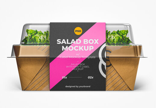 Salad Box Mockup
