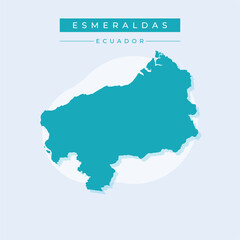 Vector illustration vector of Esmeraldas map Ecuador