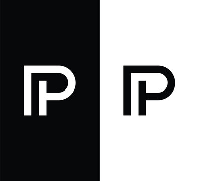 Monogram PT Letter Logo Design. Usable for Business Logo. Logo Element