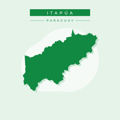 Vector illustration vector of Itapúa map Paraguay