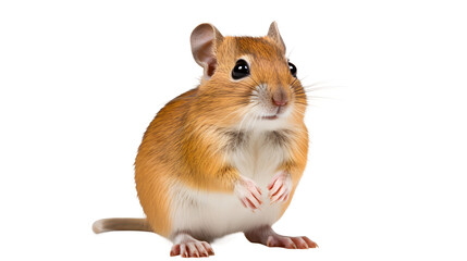 Gerbil PNG, Small Rodent, Gerbil Image, Cute and Furry, Pet Gerbil, Rodent Close-up, Wildlife Photography, Animal Companion - obrazy, fototapety, plakaty