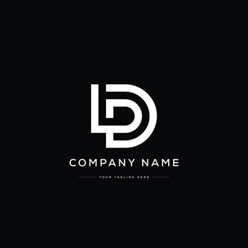 Minimalist LPD Letter Logo. Usable for Business Logo. Monogram Element