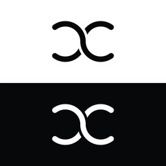 Monogram CC Letter Logo Design. Usable for Business Logo. Logo Element