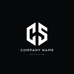 Monogram CS Letter Logo Design. Usable for Business Logo. Vector Logo