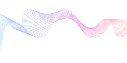 Abstract colorful wavy stripes on a white background isolated.Creative line art.Simple Abstract flowing wave lines.background Illustration, future technology concept template for backdrop.