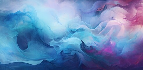 Fototapeta premium A painting of a colorful swirl of blues, in the style of textured backgrounds.