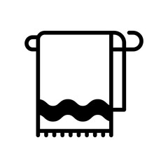 Hand Towel solid glyph icon
