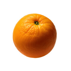 an orange fruit on a transparent background fresh healthy