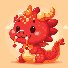 Welcome the Chinese New Year with our 2024 Dragon Icon! This charming design features a stylized dragon, a symbol of power, strength, and good luck in Chinese culture.