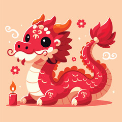 Welcome the Chinese New Year with our 2024 Dragon Icon! This charming design features a stylized dragon, a symbol of power, strength, and good luck in Chinese culture.