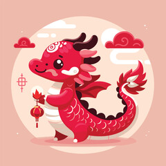 Welcome the Chinese New Year with our 2024 Dragon Icon! This charming design features a stylized dragon, a symbol of power, strength, and good luck in Chinese culture.