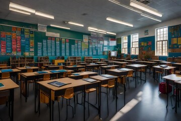interior of the classroom