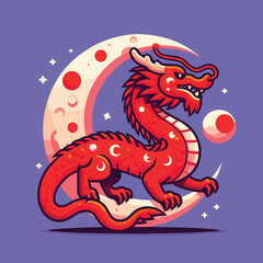 Welcome the Chinese New Year with our 2024 Dragon Icon! This charming design features a stylized dragon, a symbol of power, strength, and good luck in Chinese culture.