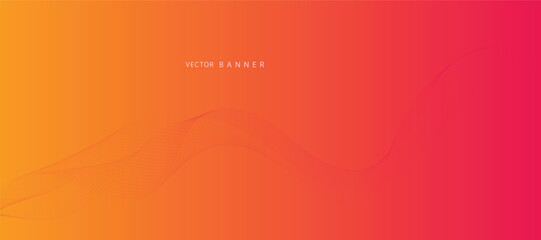 Abstract gradient background with wavy lines.