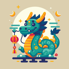 Welcome the Chinese New Year with our 2024 Dragon Icon! This charming design features a stylized dragon, a symbol of power, strength, and good luck in Chinese culture.