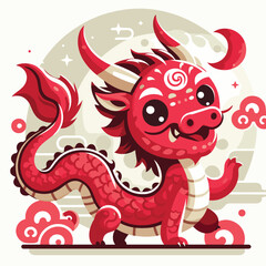 Welcome the Chinese New Year with our 2024 Dragon Icon! This charming design features a stylized dragon, a symbol of power, strength, and good luck in Chinese culture.